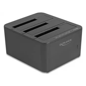 DeLOCK 64332 base de acoplamiento USB 3.2 Gen 1 HDD SSD 2,5 3,5 negro
