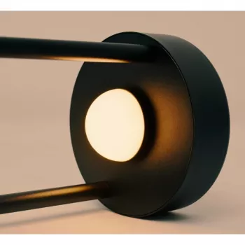 Techly I-LAMP-TABLE1 Lámpara de mesa con bombilla no reemplazable 3 W LED negra