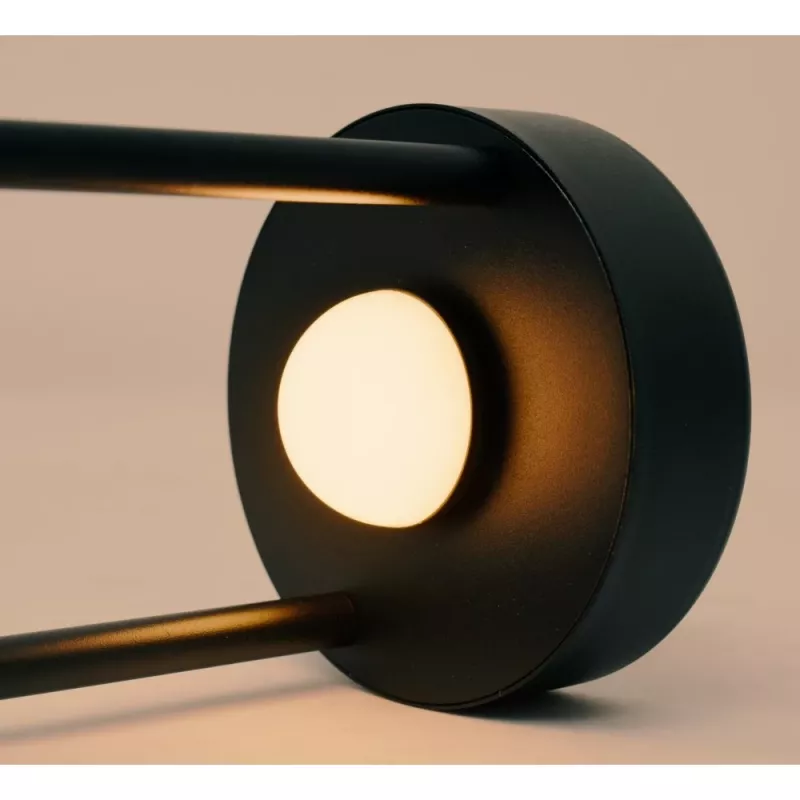 Techly I-LAMP-TABLE1 Lámpara de mesa con bombilla no reemplazable 3 W LED negra