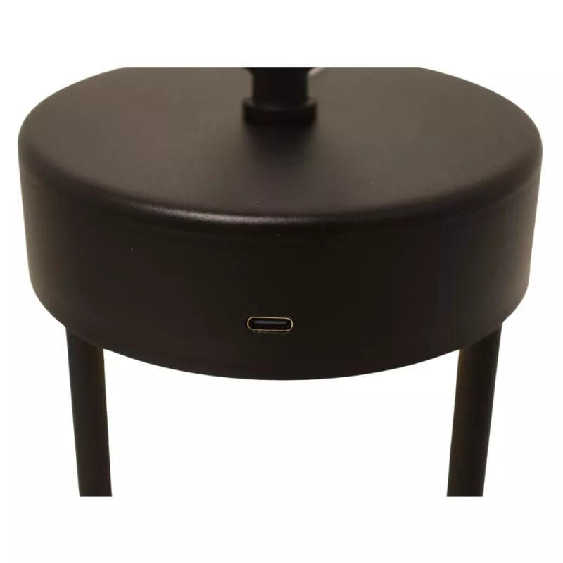 Techly I-LAMP-TABLE1 Lámpara de mesa con bombilla no reemplazable 3 W LED negra