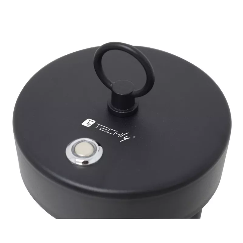 Techly I-LAMP-TABLE1 Lámpara de mesa con bombilla no reemplazable 3 W LED negra