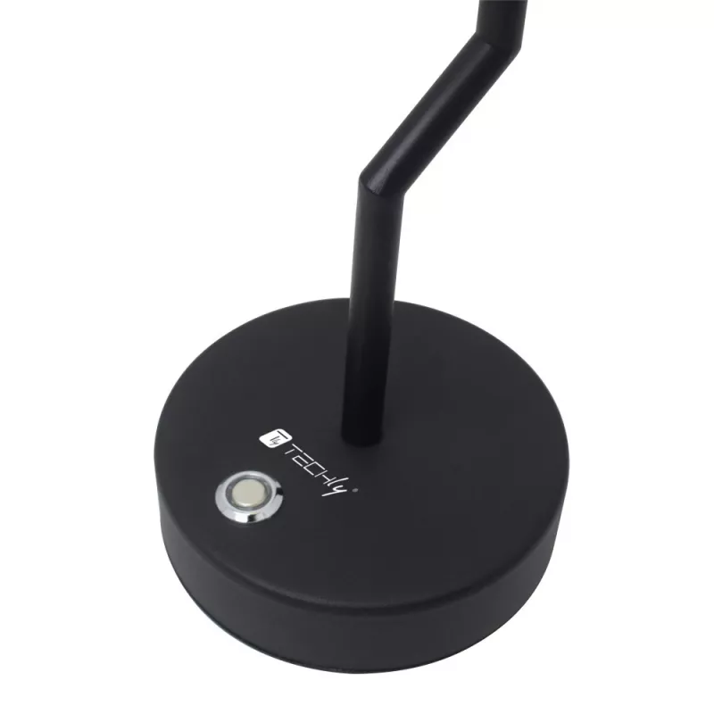 Techly I-LAMP-TABLE2 Lámpara de mesa con bombilla no reemplazable 2 W LED negra, blanca