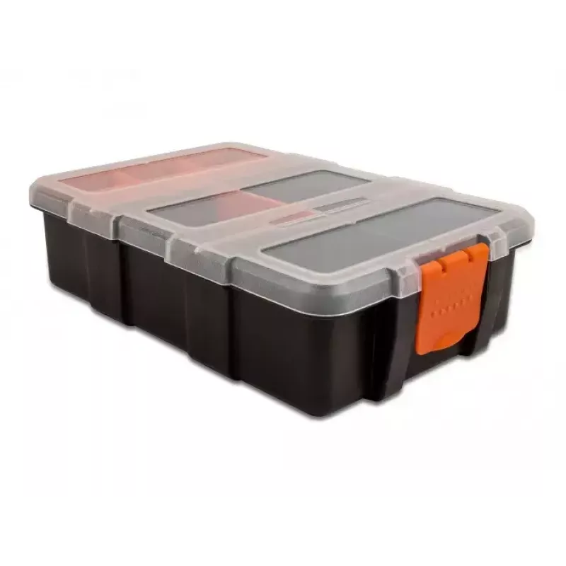 Caja de almacenamiento DeLOCK 18419 11 compartimentos 220x155x60 mm naranja/negro