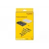 DeLOCK 64168 set de destornilladores manuales destornilladores de precisión ancho 120 mm largo 185 mm alto 38 mm