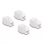 Módulo Keystone DeLOCK 86051 plano RJ-45 blanco 4 uds.