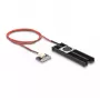 Disipador DeLOCK disipador de calor con ventilador para M.2 SSD 2280 negro aluminio