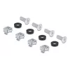 Set de montaje DELOCK 67281 — accesorio para racks metálicos, negro, set universal de 2 piezas