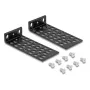 Set de montaje DELOCK 67281 — accesorio para racks metálicos, negro, set universal de 2 piezas