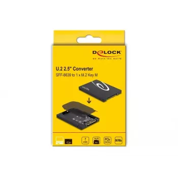 Carcasa SSD DeLOCK 63379 negra M.2 soporte para 1 unidad