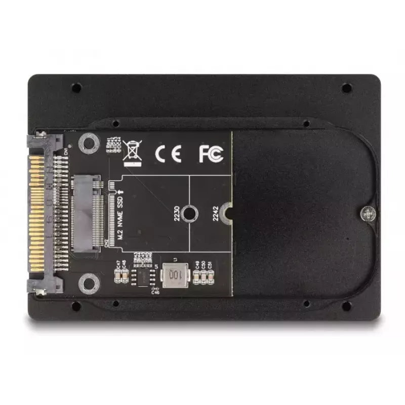 Carcasa SSD DeLOCK 63379 negra M.2 soporte para 1 unidad