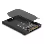 Carcasa SSD DeLOCK 63379 negra M.2 soporte para 1 unidad