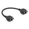 Cable de extensión de red DeLOCK Cat.6A 25 cm negro