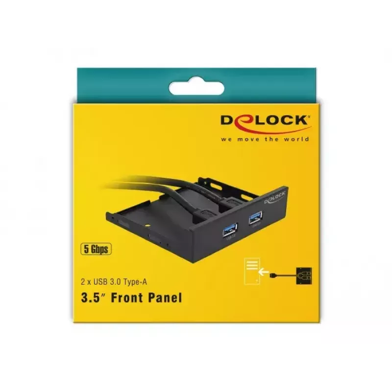 Embellecedor de unidad DeLOCK 63994 negro