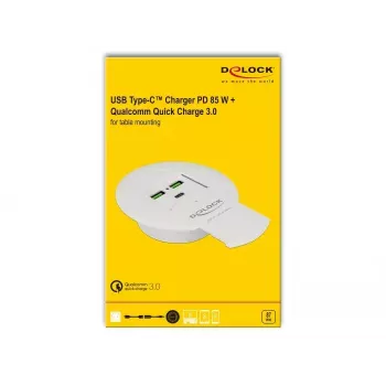 Cargador DeLOCK 64065 cargador de dispositivos móviles smartphone blanco