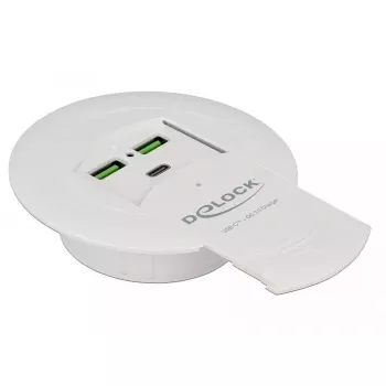 Cargador DeLOCK 64065 cargador de dispositivos móviles smartphone blanco