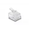 Conectores modulares RJ11 DeLOCK 100 uds. policarbonato transparente