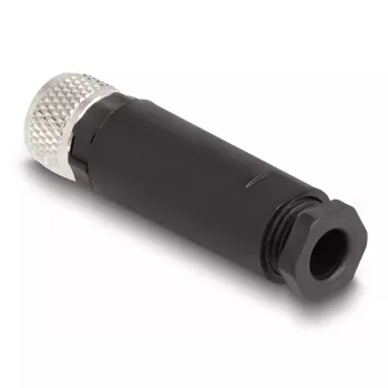 Conector DeLOCK M8 codificación A 3 polos conector hembra conexión por tornillo