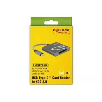 Lector de tarjetas DeLOCK 91746 USB 3.2 Gen 1 Type-C antracita