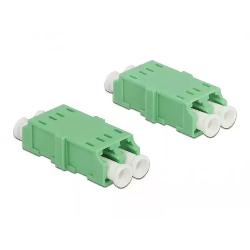 DeLOCK acoplador de fibra óptica LC dúplex conector hembra a conector hembra LC dúplex 4 uds.