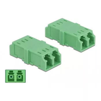 DeLOCK acoplador de fibra óptica LC dúplex conector hembra a conector hembra LC dúplex 4 uds.