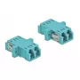 DeLOCK adaptador de fibra óptica LC conector hembra-conector hembra OM3 dúplex (pack de 2)