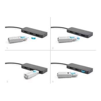 DeLOCK set de bloqueo de puertos HDMI 4 uds. + herramienta de desbloqueo conectores hembra HDMI