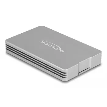 Carcasa SSD DeLOCK 42018 plateada M.2 40 Gbit/s USB Type-C
