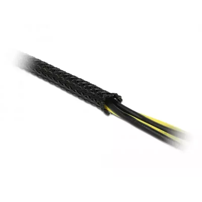 Funda trenzada DeLOCK 18904 10 m x 25 mm negro