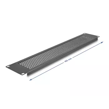 Tapa ciega DeLOCK 67036 negra metal 88 mm ancho 11 mm alto
