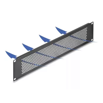 Tapa ciega DeLOCK 67036 negra metal 88 mm ancho 11 mm alto