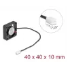 DeLOCK 67286 Ventilador axial 5 V DC, 40 x 40 x 10 mm, negro