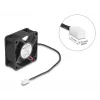 DeLOCK 67289 Ventilador axial 5 V DC, 60 x 60 x 25 mm, negro