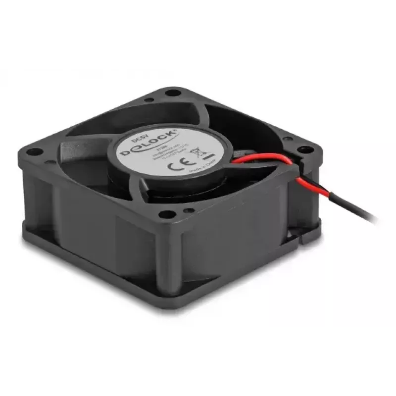DeLOCK 67289 Ventilador axial 5 V DC, 60 x 60 x 25 mm, negro