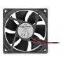 Ventilador para carcasa de ordenador DELOCK 8 cm (80 x 80 x 25 mm), rodamiento de bolas, 5 V DC, negro