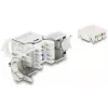 Módulo Keystone DELOCK conector hembra RJ45 a LSA Cat.8.1 apantallado con clip de bloqueo y tapa antipolvo