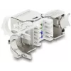 Módulo Keystone DELOCK conector hembra RJ45 a LSA Cat.8.1 apantallado con clip de bloqueo y tapa antipolvo