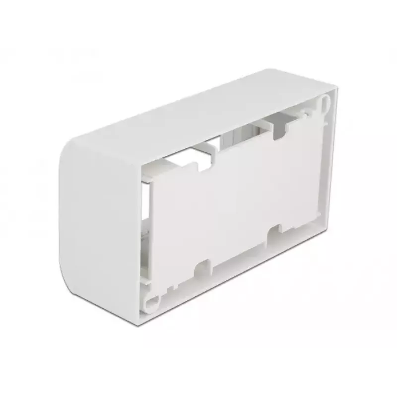 Accesorio para patch panel DELOCK 81333 — soporte de policarbonato blanco, 152×50×82 mm