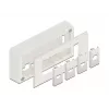Accesorio para patch panel DELOCK 81333 — soporte de policarbonato blanco, 152×50×82 mm