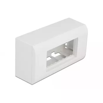 Accesorio para patch panel DELOCK 81333 — soporte de policarbonato blanco, 152×50×82 mm