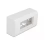 Accesorio para patch panel DELOCK 81333 — soporte de policarbonato blanco, 152×50×82 mm