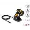 Lector de códigos de barras portátil DeLOCK 90586 1D 2D inalámbrico Bluetooth base de carga por inducción