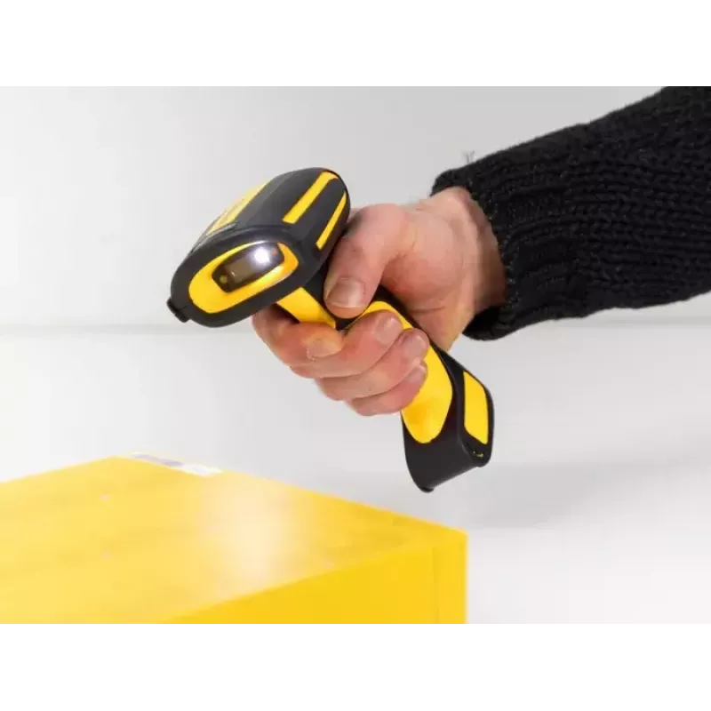 Lector de códigos de barras portátil DeLOCK 90586 1D 2D inalámbrico Bluetooth base de carga por inducción