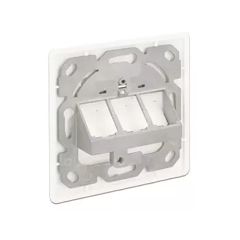 Toma de pared RJ-45 DeLOCK 86194 plata blanco