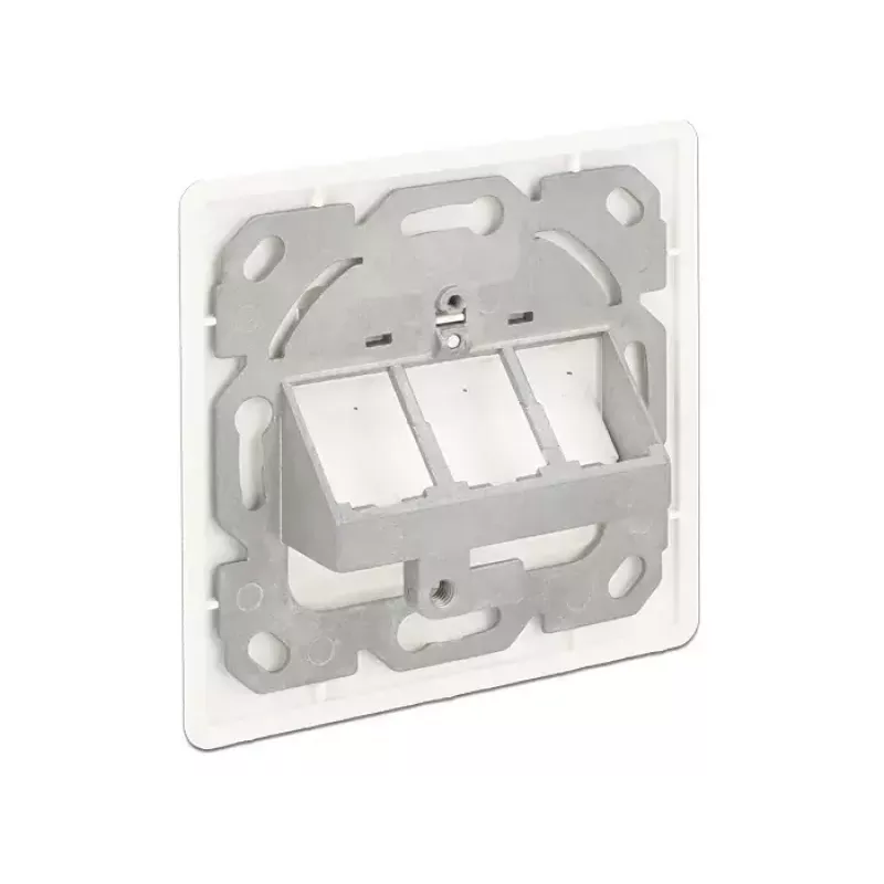 Toma de pared RJ-45 DeLOCK 86194 plata blanco