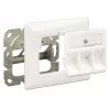 Toma de pared RJ-45 DeLOCK 86194 plata blanco