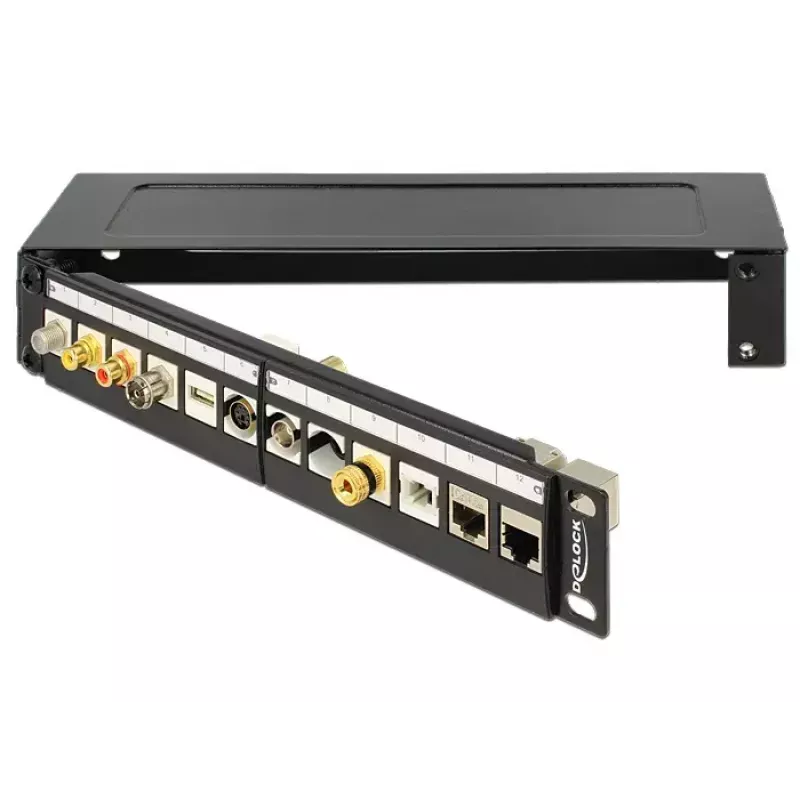 Rack de pared DeLOCK 43303 1U negro