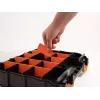 Caja de almacenamiento DeLOCK 18417 rectangular plástico negro naranja 270x320x80mm