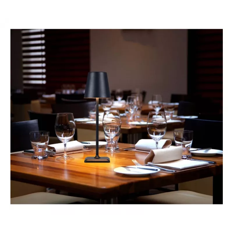 Techly I-LED LAMP-BK lámpara de mesa bombilla no reemplazable 3 W E negro