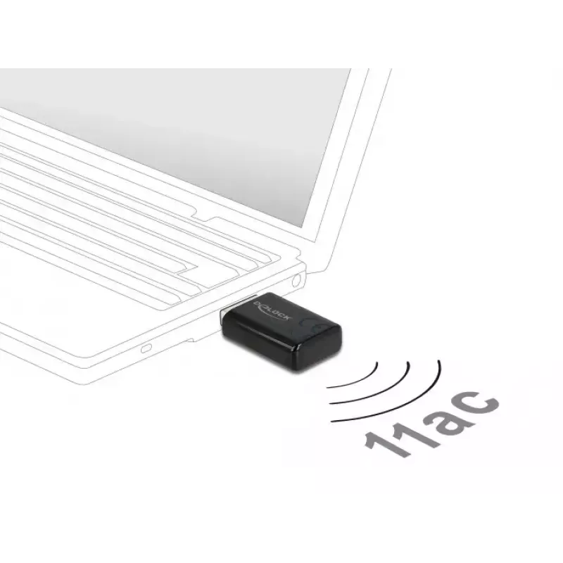 Tarjeta de red DeLOCK 12550 WLAN USB doble banda Wi-Fi 5