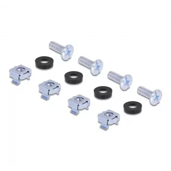 Set de montaje DeLOCK 66236 set de montaje universal para rack 2 uds. plata metal